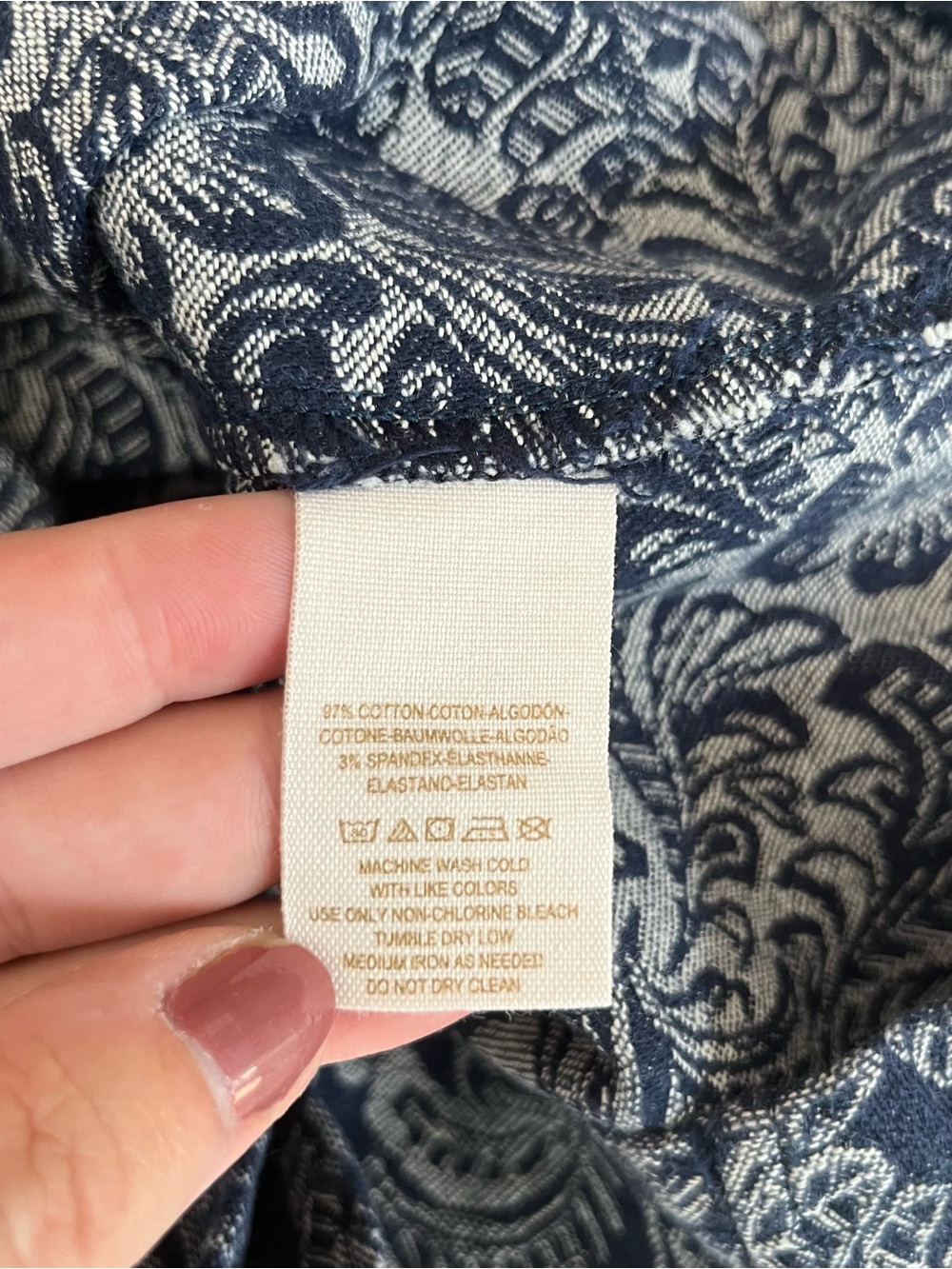 Intimately Free People Navy and White Floral Mini Dress medium - Picture 4 of 8